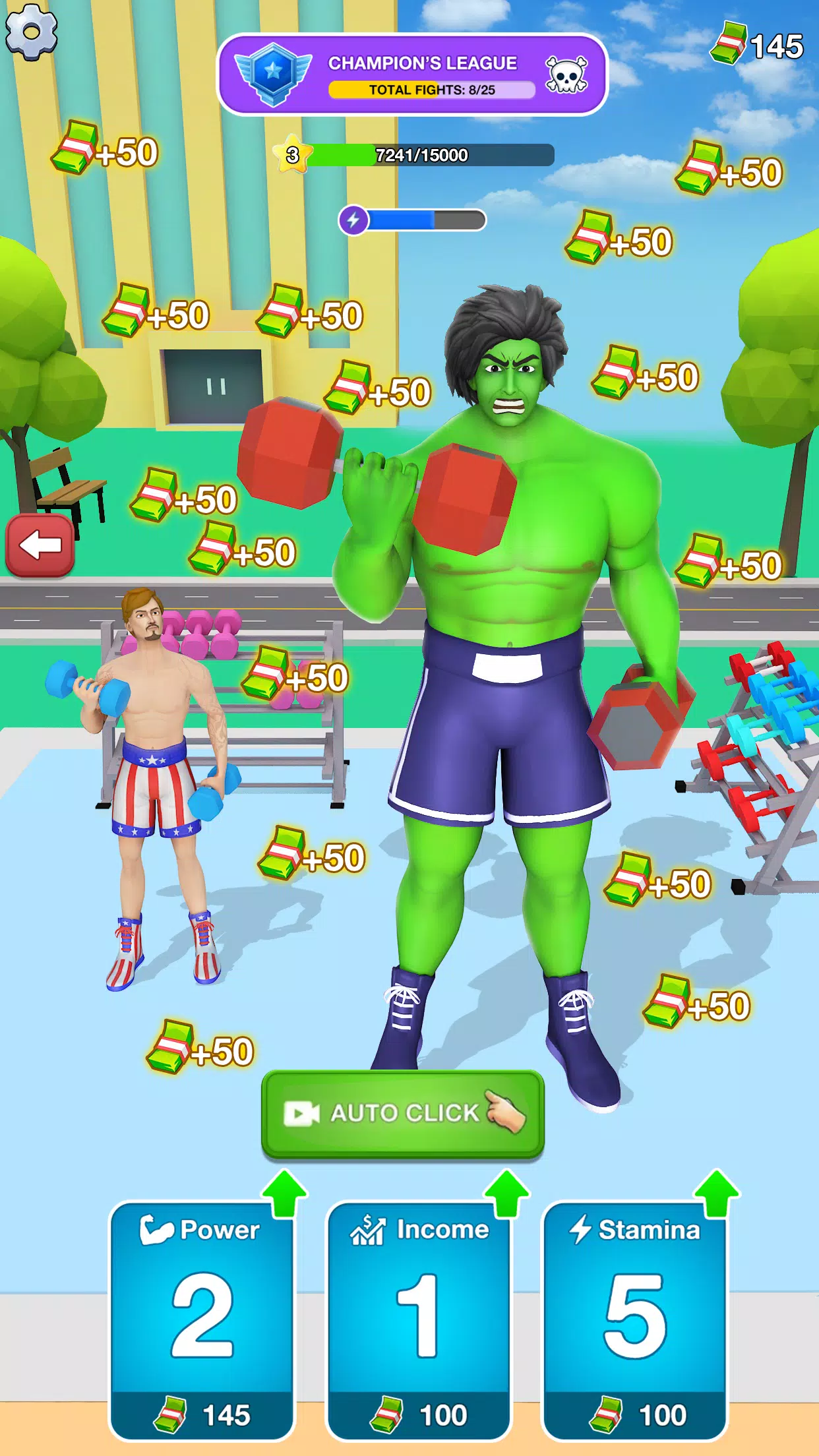 Gym Clicker Hero: Idle Muscles Zrzut ekranu 1