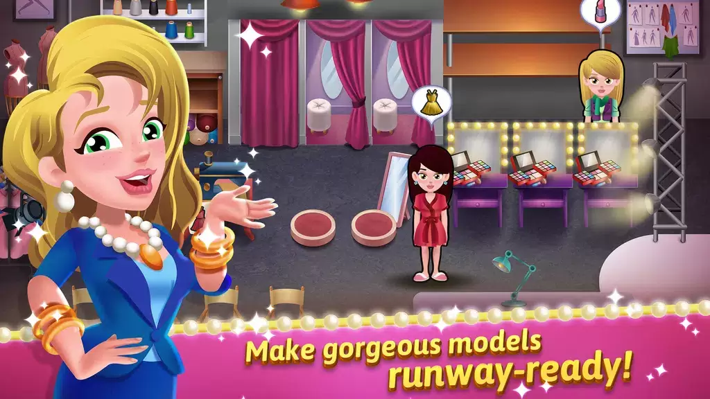 Model Salon Dash: Fashion Game Schermafbeelding 1