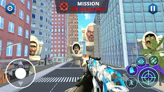 Toilet FPS Shooting: Skibd War Captura de pantalla 1