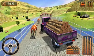 Farm Tractor Cargo Driving Sim Captura de pantalla 4