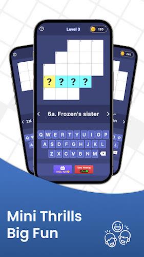 Crossword Mini-Word Puzzle Ekran Görüntüsü 1