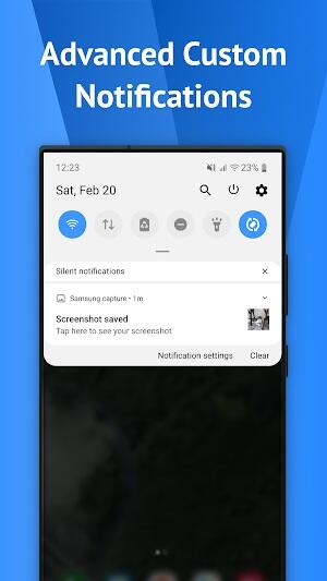 One Shade: Custom Notification Screenshot 1