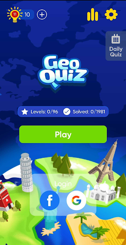 Geo Quiz: World Geography, Map Screenshot 1