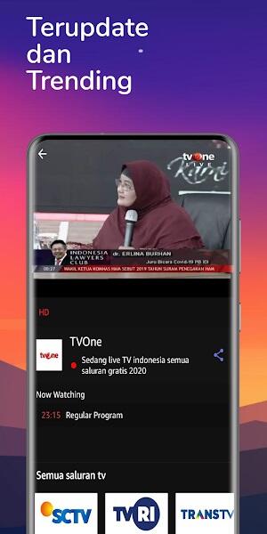 TV Indonesia Capture d'écran 1