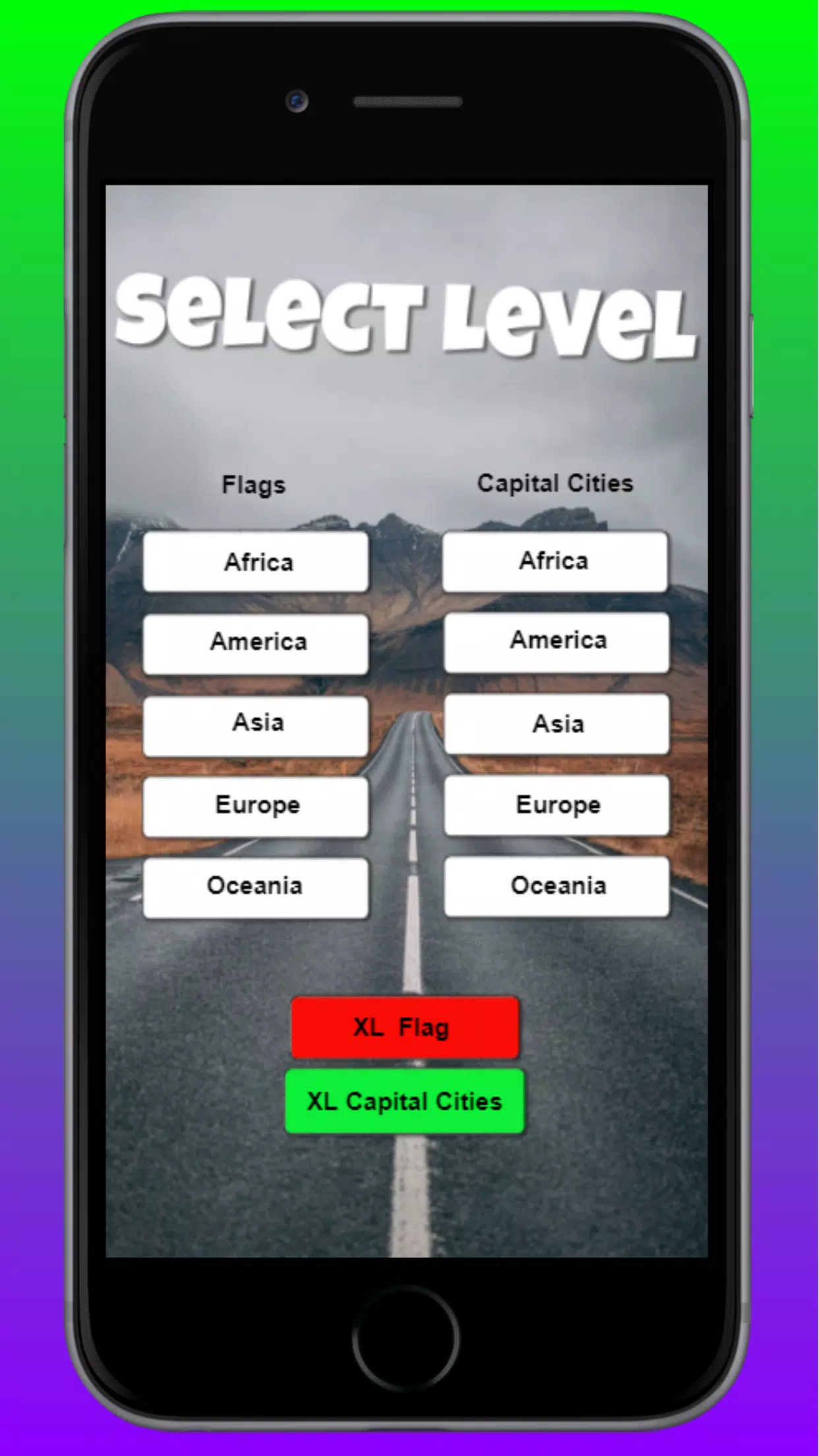 Guess the Flag and Capital Cit Screenshot 2