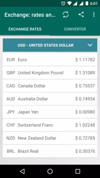 XRT: Exchange rates, converter Captura de tela 1