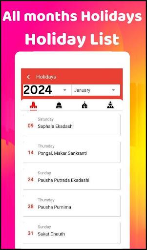 2024 Calendar स्क्रीनशॉट 4