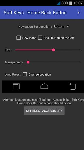 Soft Keys - Home Back Button Screenshot 1