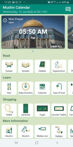 Muslim Calendar: Hindi Quran Captura de pantalla 1