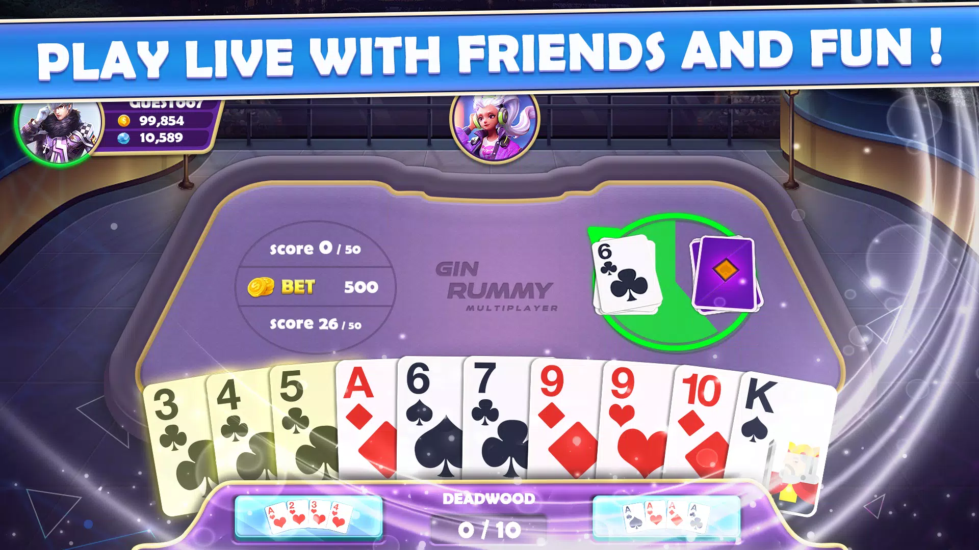 Gin Rummy Multiplayer Schermafbeelding 4