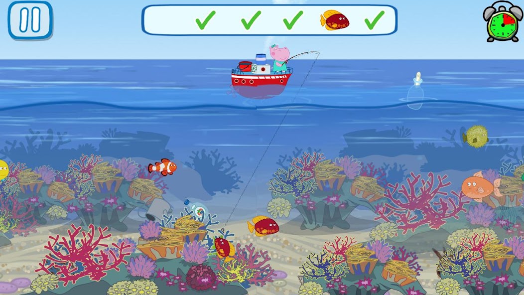 Funny Kids Jogos de Pesca Captura de tela 3