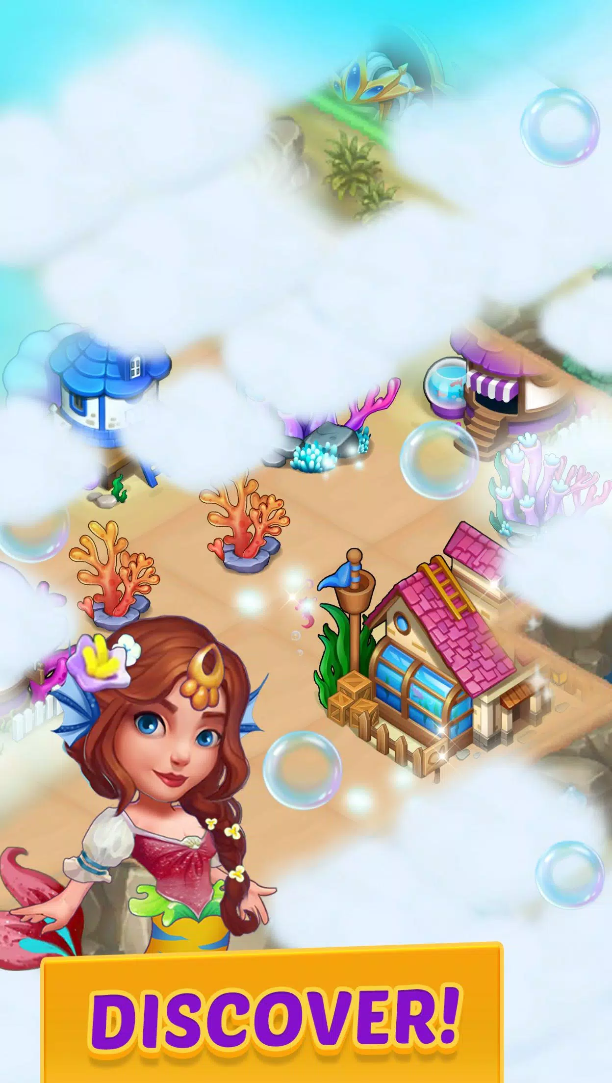 Merge Mermaids-magic puzzles Captura de tela 3