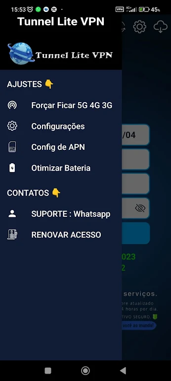 Tunnel Lite VPN Tangkapan skrin 2
