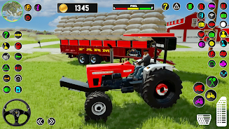 Farm Tractor Driving Game 2023 Ekran Görüntüsü 1