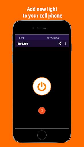 SunLight - Flashlight - Torch ဖန်သားပြင်ဓာတ်ပုံ 3