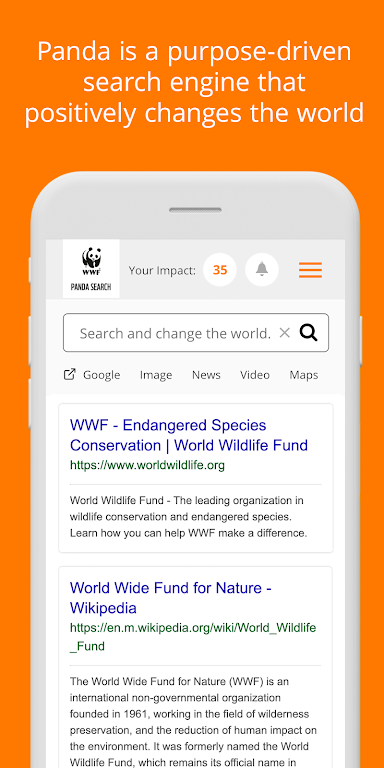 WWF Panda Search ภาพหน้าจอ 1