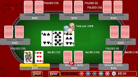 Texas Holdem Poker - Offline C स्क्रीनशॉट 4