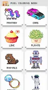 Pixel Art Coloring By Numbers Schermafbeelding 1