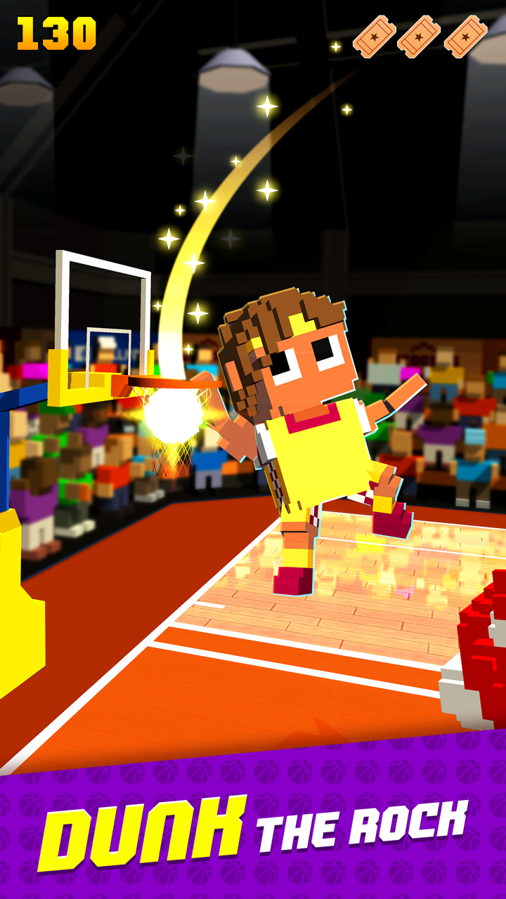 Blocky Basketball FreeStyle Capture d'écran 3