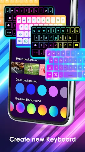 Neon LED Keyboard: RGB & Emoji ဖန်သားပြင်ဓာတ်ပုံ 2