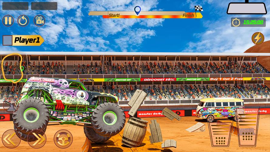 Monster Truck: Derby Games Captura de pantalla 3