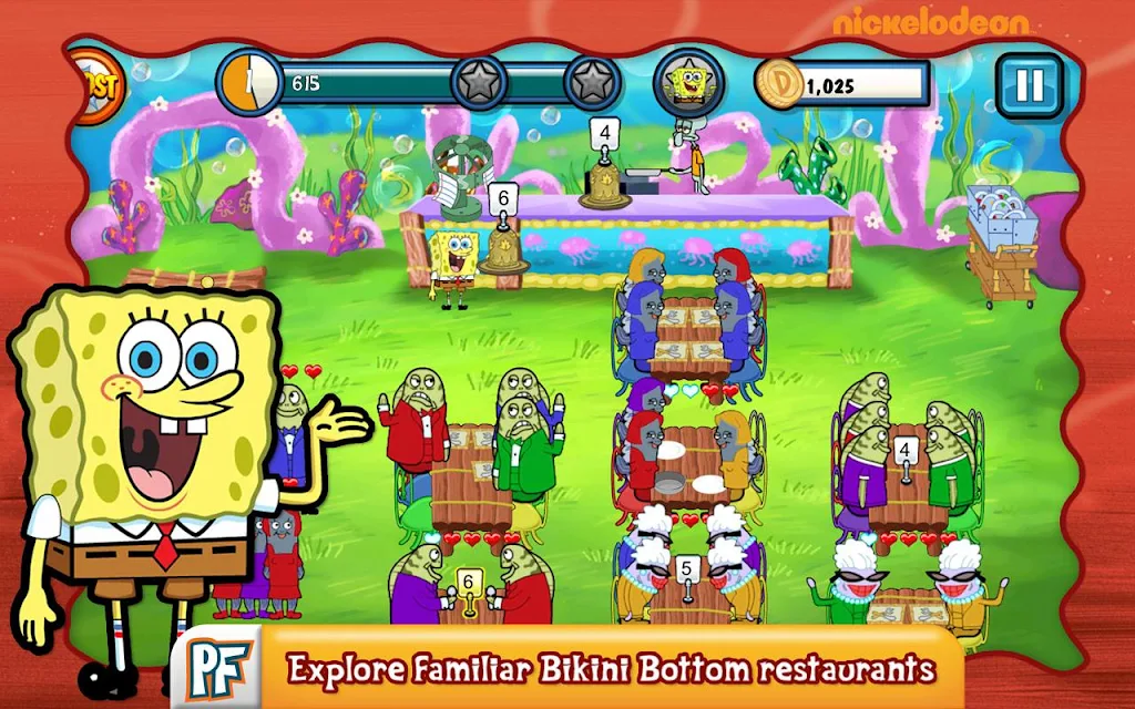 SpongeBob Diner Dash स्क्रीनशॉट 1