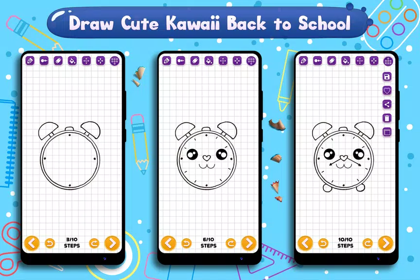 Learn to Draw School Supplies Captura de pantalla 2