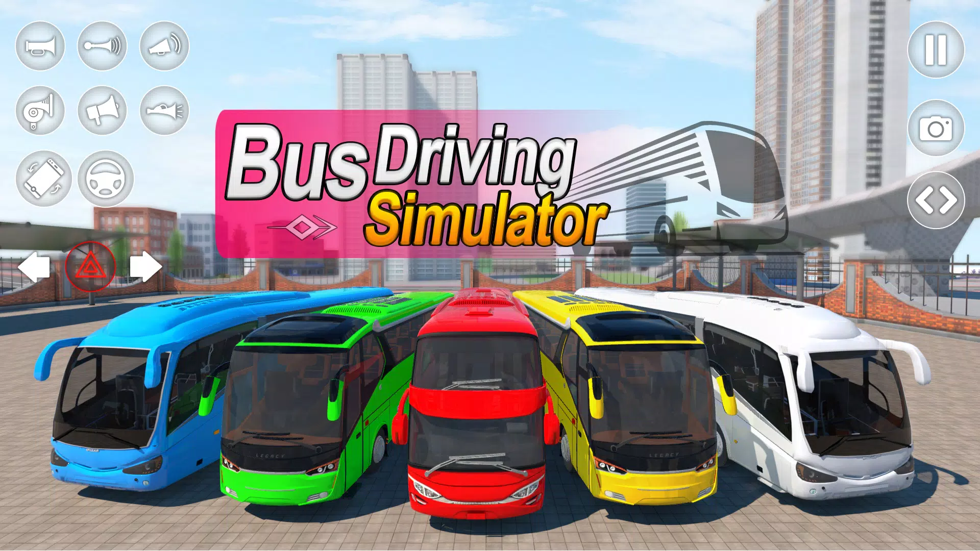 Bus Driving Games 3d Simulator Tangkapan skrin 4