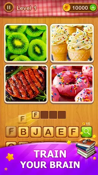 4 Pics Guess Word -Puzzle Game Ekran Görüntüsü 2