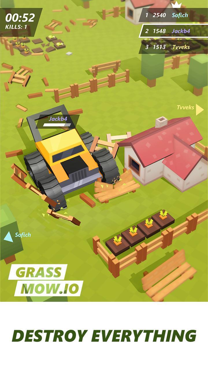 Grass mow.io - survive Скриншот 2