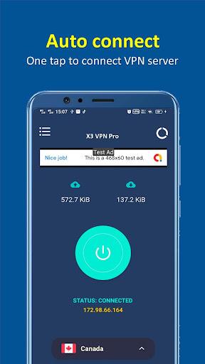 X3 VPN Pro - Fast , Secure & Unlimited VPN स्क्रीनशॉट 2