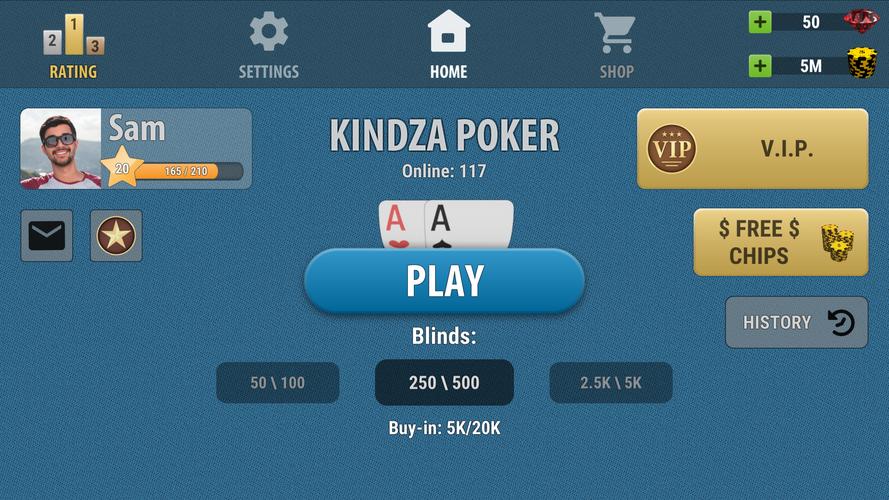 Kindza Poker Captura de tela 4