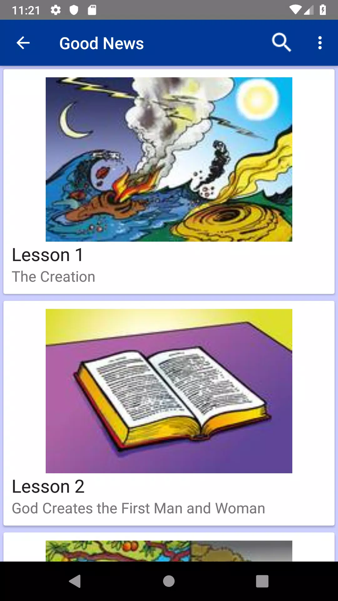 Sunday School Lessons Captura de pantalla 2