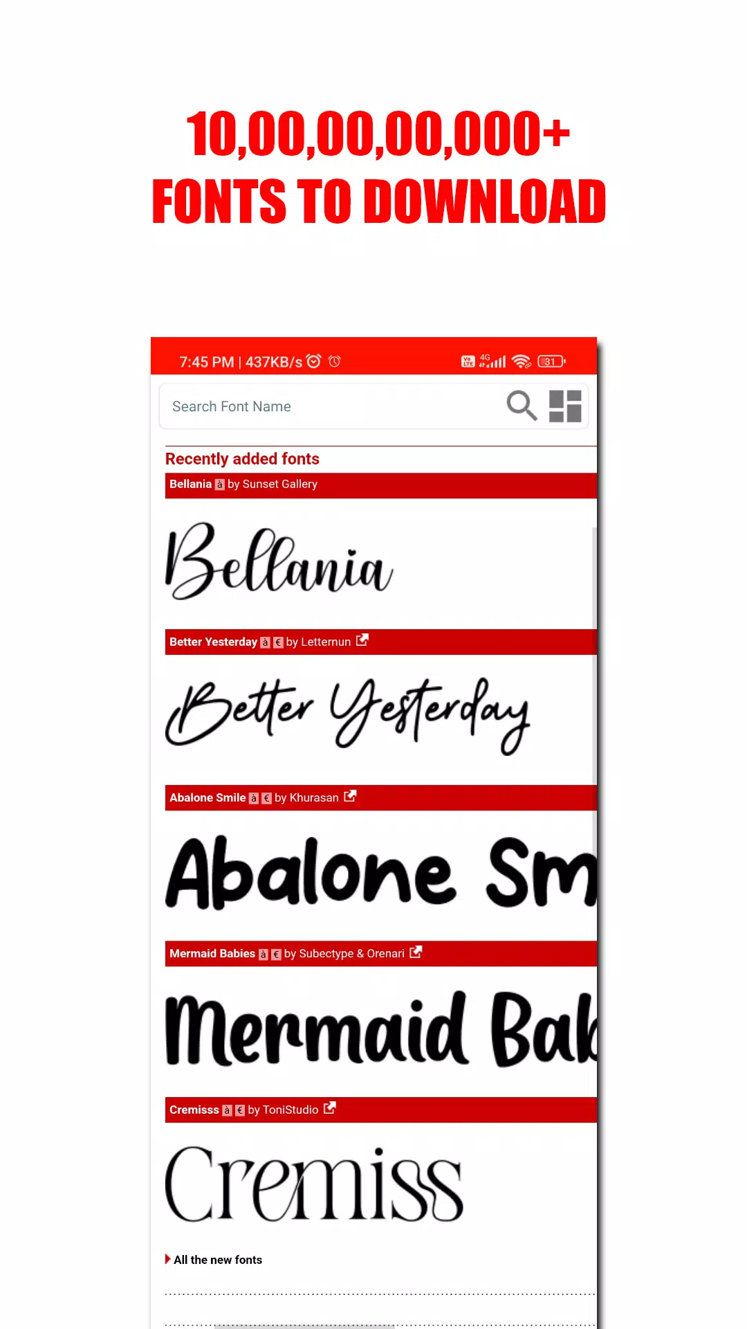DA FONT'S Captura de pantalla 2
