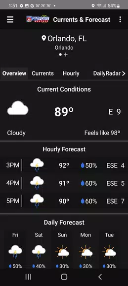 News 6 Pinpoint Weather - WKMG Ảnh chụp màn hình 2