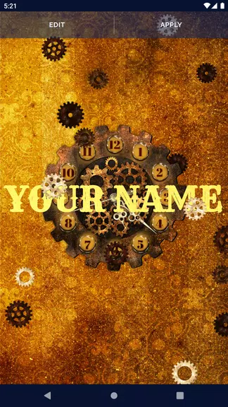 Steampunk Clock Wallpaper Captura de pantalla 2
