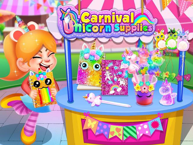 Carnival Unicorn School Supplies - Trendy Carnival 스크린샷 1