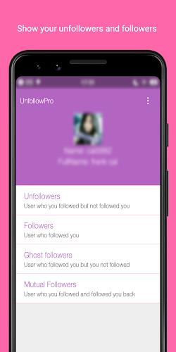 Unfollowers  &  Followers Ảnh chụp màn hình 2