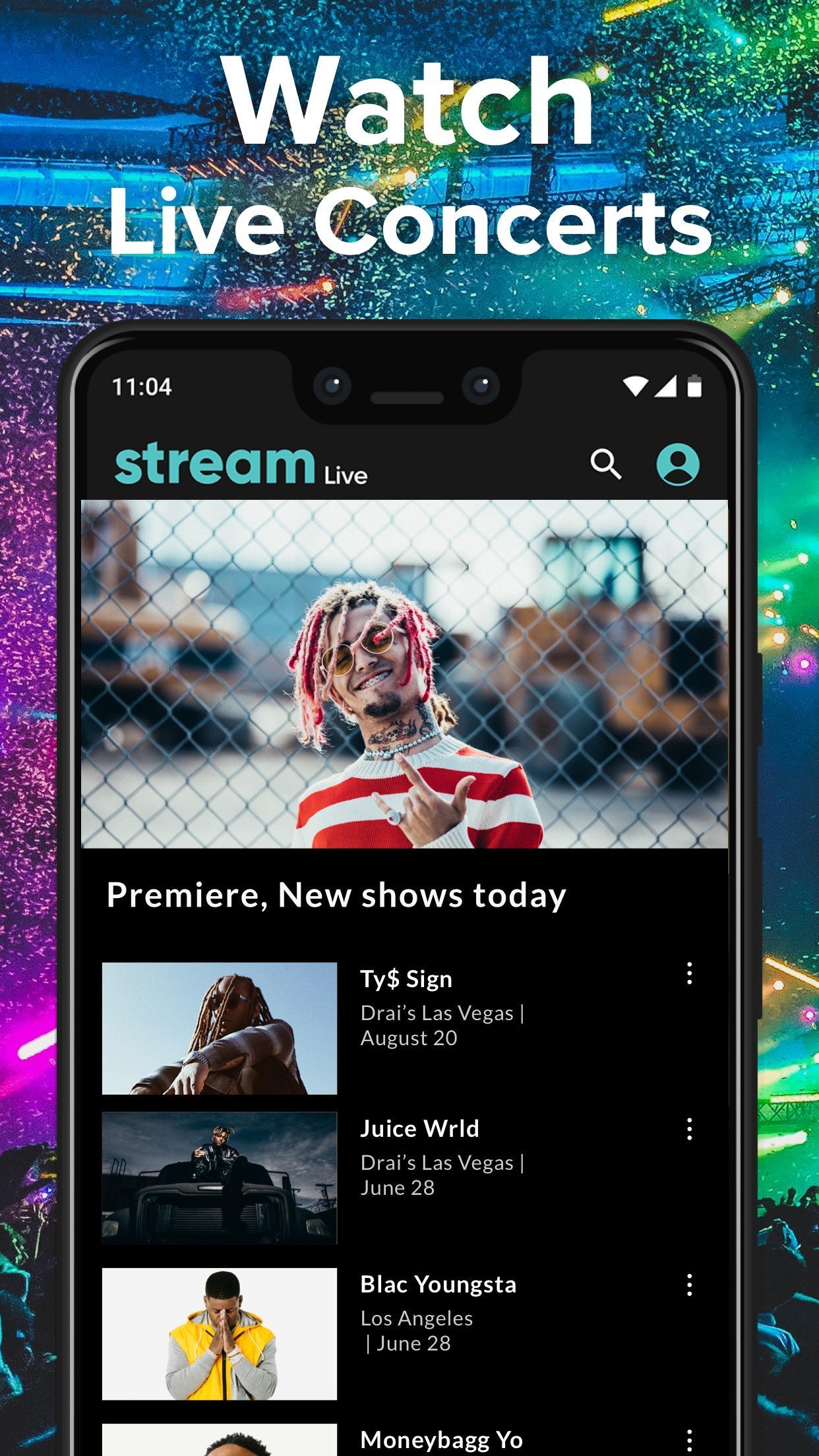 Stream LIVE Music Events Screenshot 4