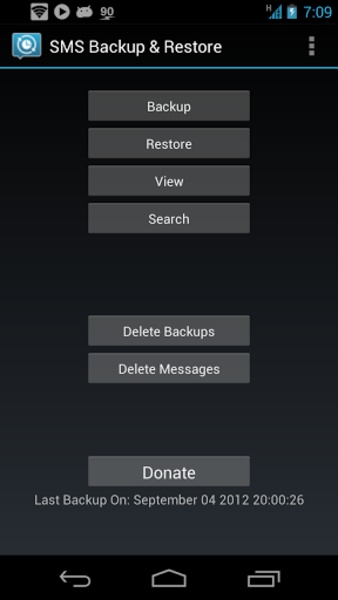 SMS Backup and Restore Screenshot 4