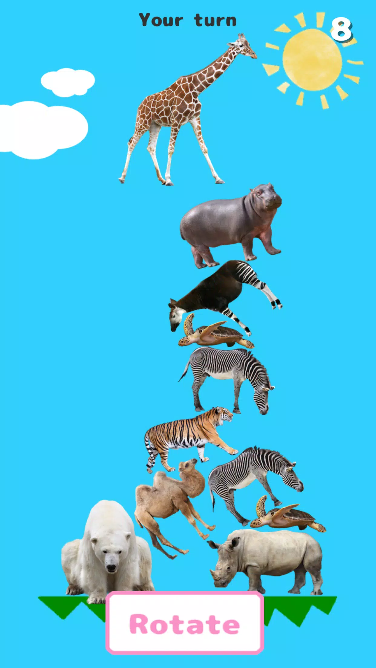 Animal Tower Battle Captura de tela 4