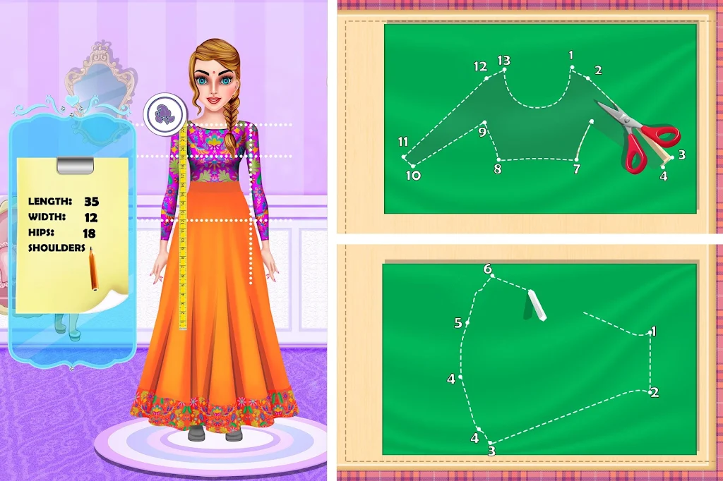 Indian Fashion Tailor: Little Screenshot 3