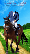 Horse With Man Photo Suit Скриншот 4