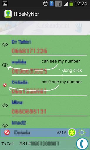 Hide My phone number Capture d'écran 1