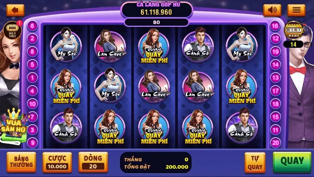 VinVip - No Hu, Xeng, Slots phat loc Ảnh chụp màn hình 3