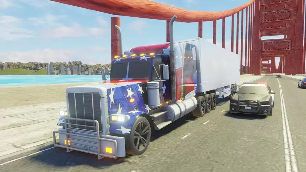 Usa Truck Simulator Car Games Capture d'écran 1