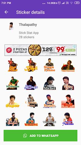 Tamil Stickers: WAStickerApps スクリーンショット 1