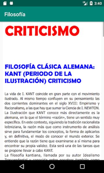 Filosofía Screenshot 1