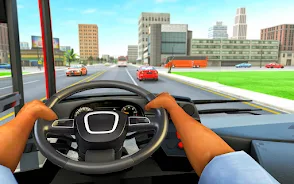 Bus Driving Sim- 3D Bus Games Schermafbeelding 2