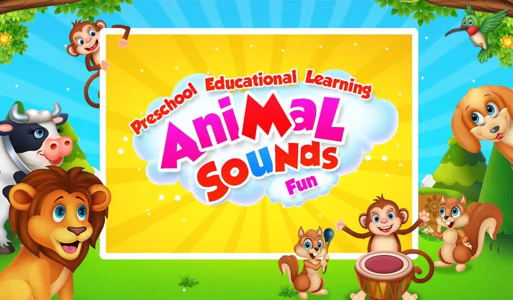 Learning Animal Sounds Games स्क्रीनशॉट 1